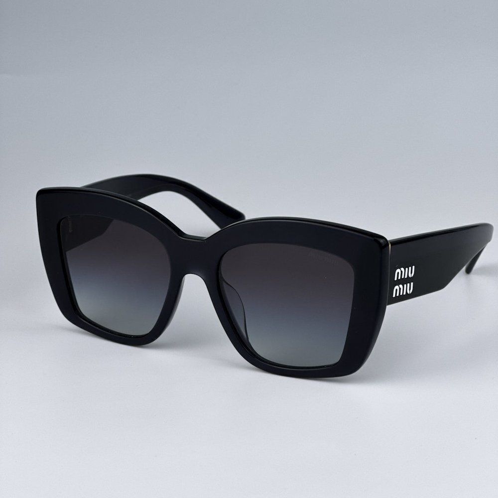 NEW Miu Miu MU04WS 06U5D1 Grey Opal Grey Gradient Women Sunglasses MU 04WS - Picture 4 of 11